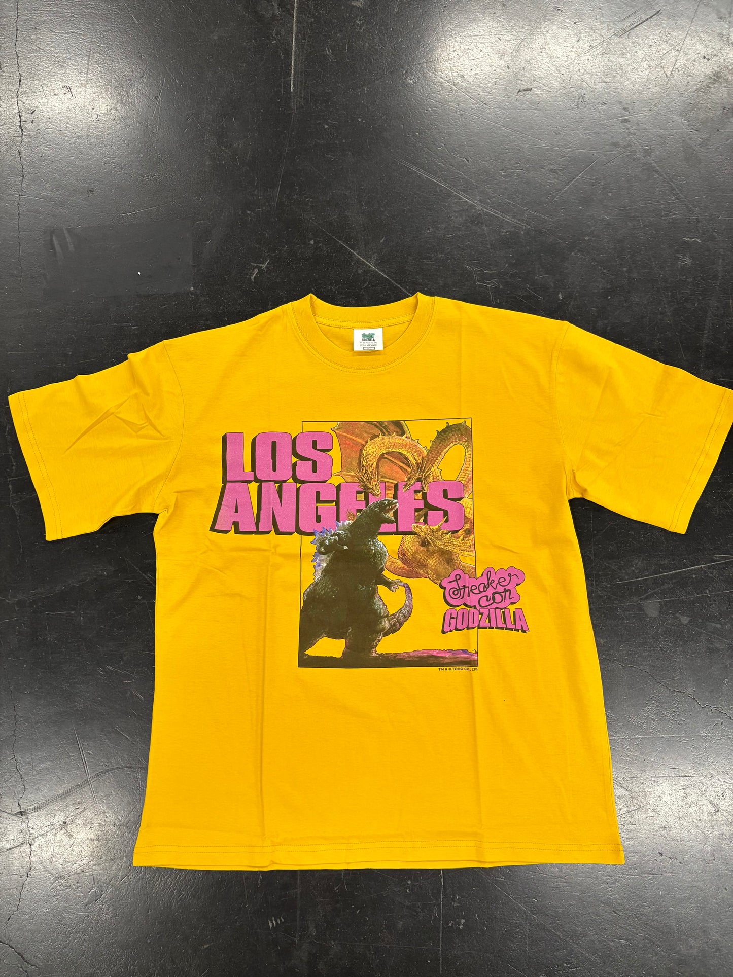 LA Godzilla v. King Ghidorah Tee - Yellow