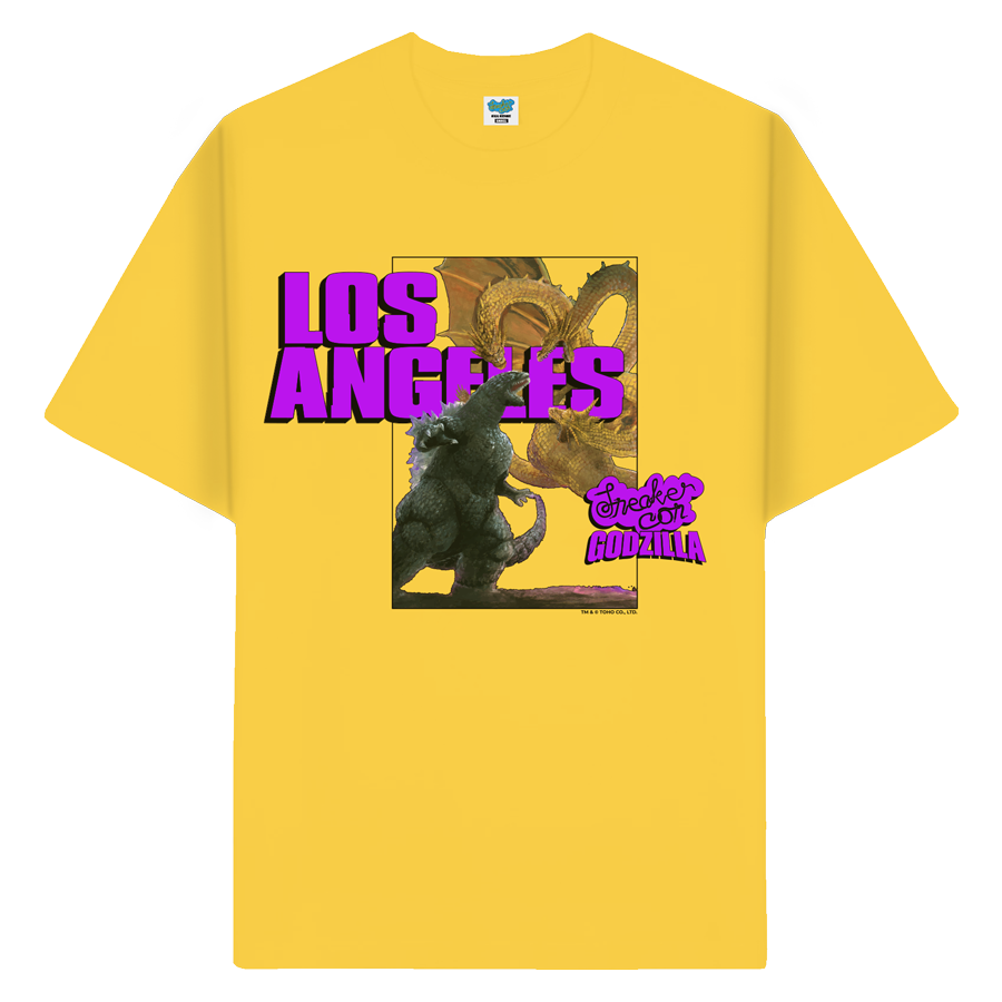 LA Godzilla v. King Ghidorah Tee - Yellow