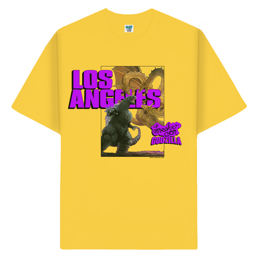LA Godzilla v. King Ghidorah Tee - Yellow