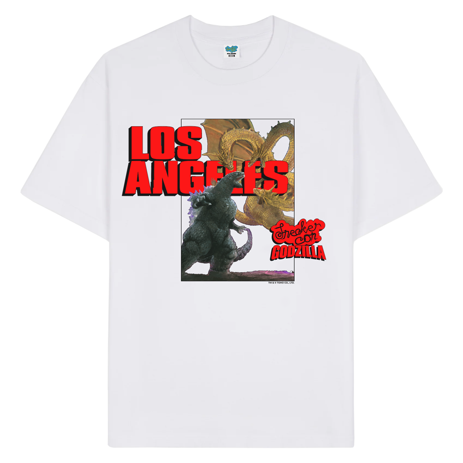 LA Godzilla v. King Ghidorah Tee - White