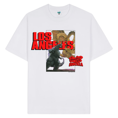 LA Godzilla v. King Ghidorah Tee - White